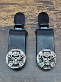 Small Maltese Cross - Leather Biker Boot Pant Clips — Engineer Boot Style