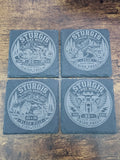 Sturgis 86th Rally — Engraved Slate Coaster Set